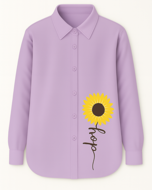 Sunflower Spirit Oversized Shirt