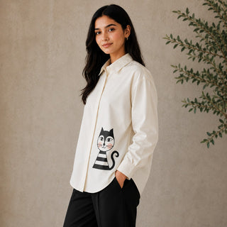 Chic-Cat Statement Shirt