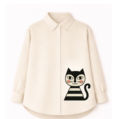 Chic-Cat Statement Shirt