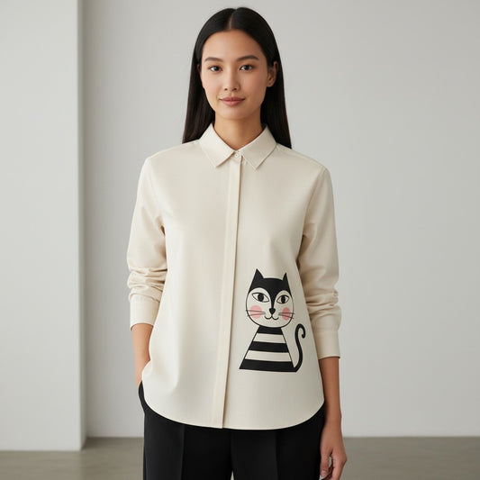 Chic-Cat Statement Shirt