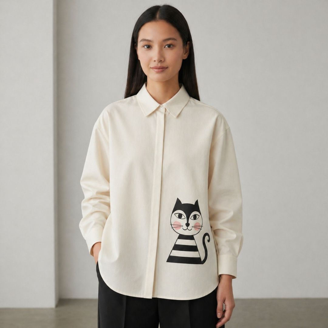 Chic-Cat Statement Shirt