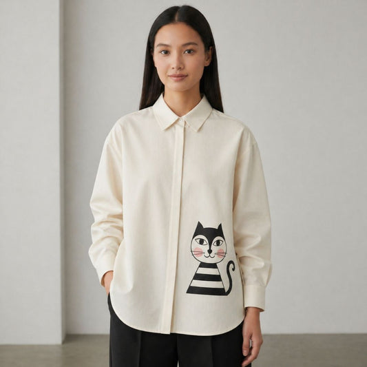 Chic-Cat Statement Shirt